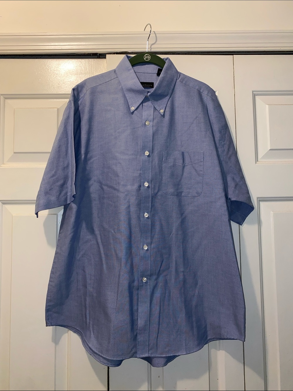 Van Heusen Light Blue Short-Sleeve Button-Down Shirt